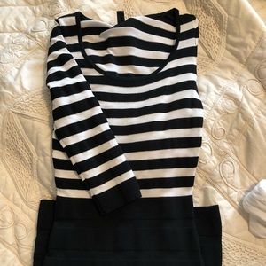 Black and white dress